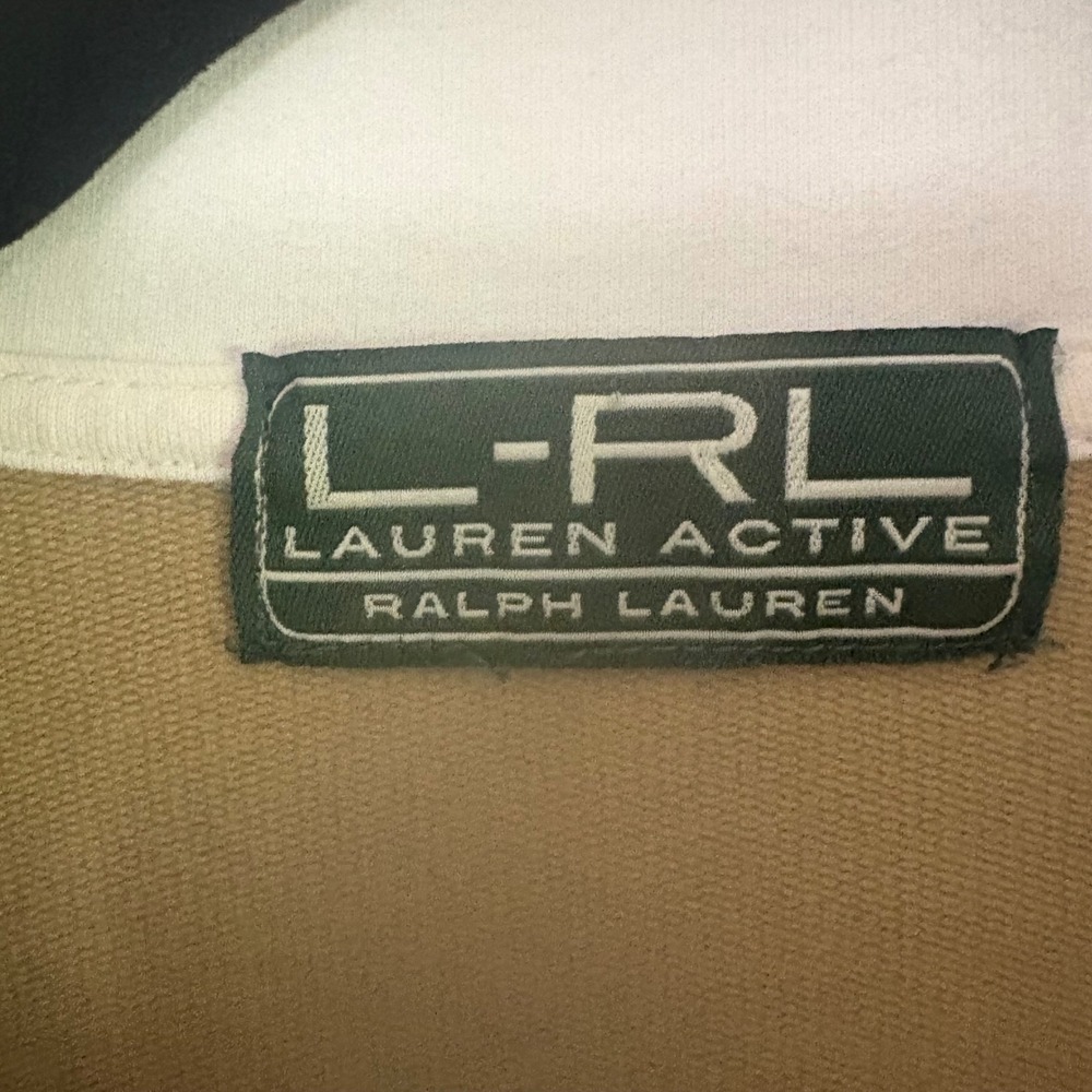 Lauren Active Ralph Lauren Women's Jacket Full Zip Mock Neck Tan M - Picture 4 of 5